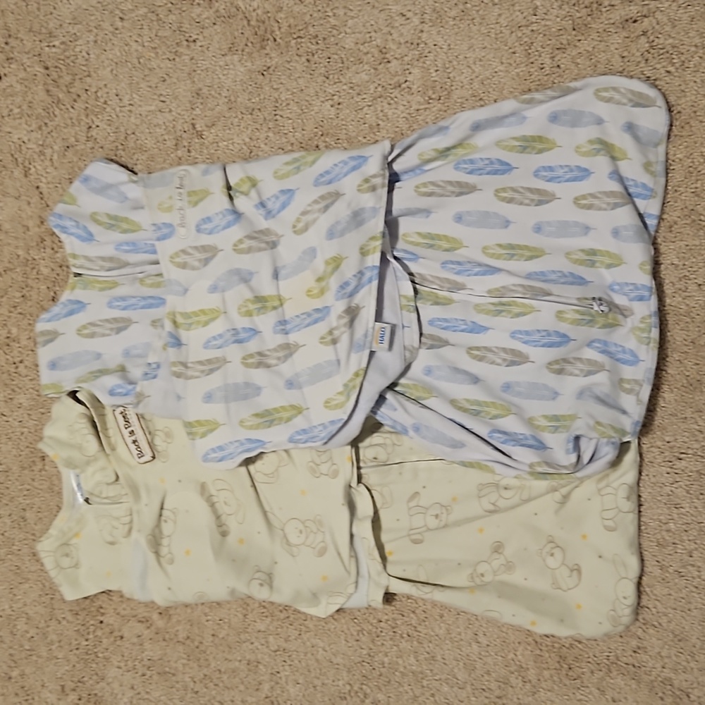 Set of 2 Halo Sleep swaddle sacks size Small